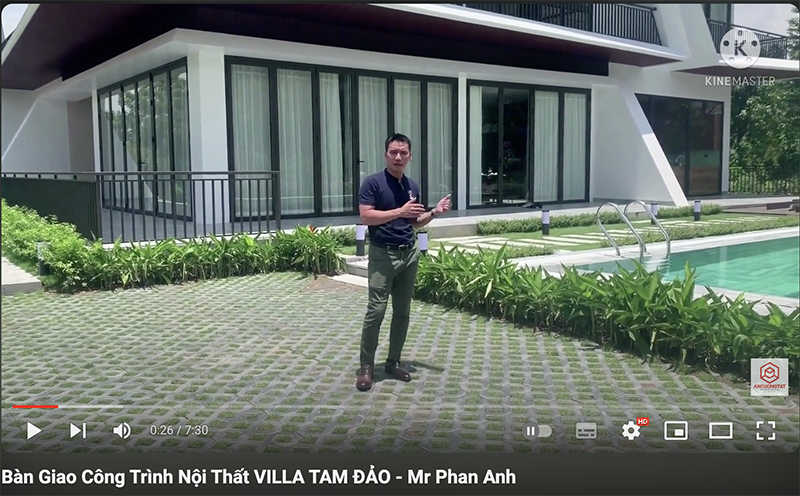 Bàn giao công trình nội thất Villa Tam Đảo
