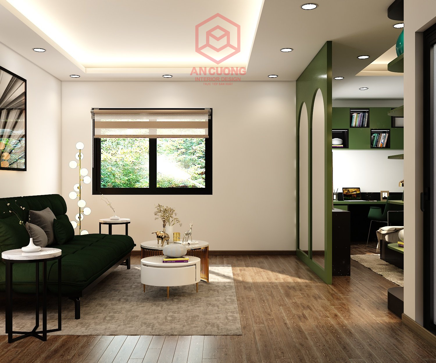 Bố trí gương soi tăng thêm ánh sáng cho căn hộ