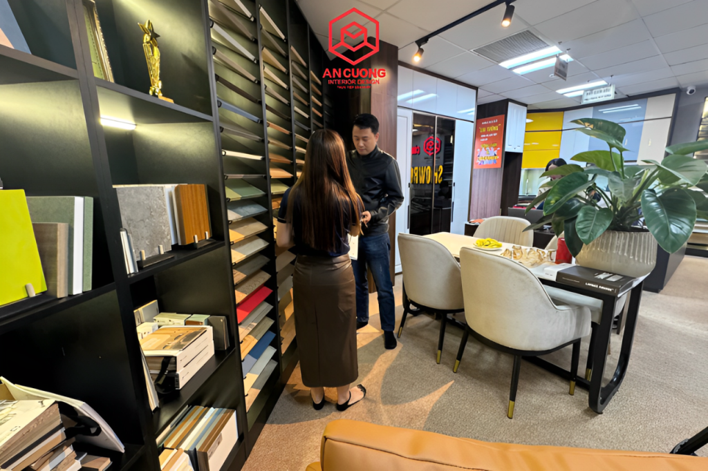 VOV Giao thông ghi nhận không gian trưng bày tại công ty kiến trúc nội thất An Cường
