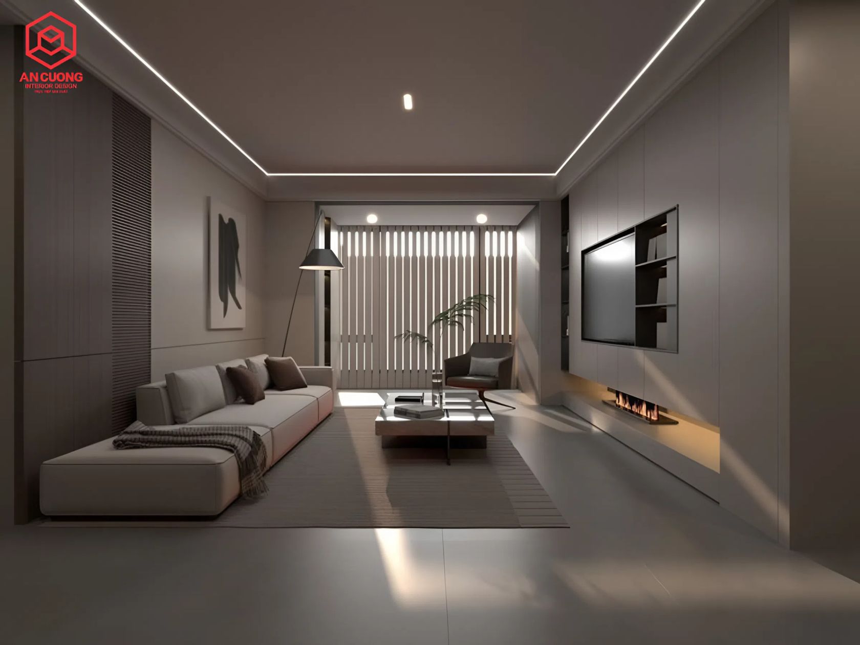 Ý nghĩa phong thủy sàn gỗ công nghiệp màu xám trong thiết kế nội thất